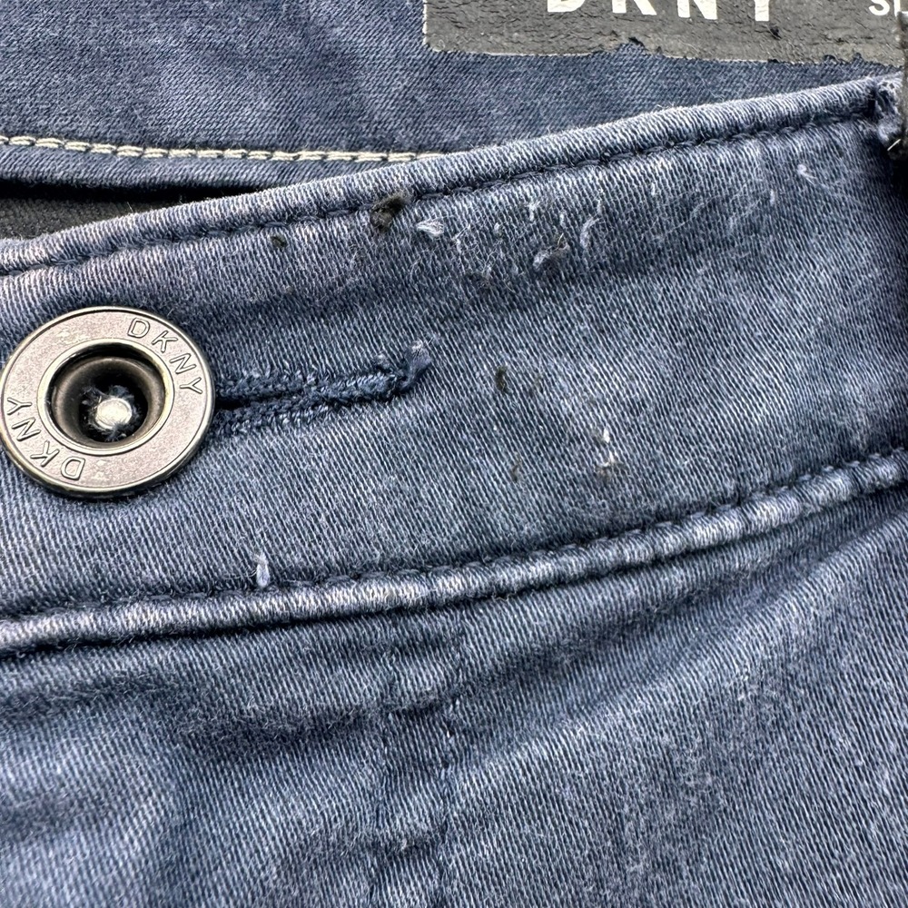 DKNY Slim Straight Chino Pants Mens Blue Casual Comfort Stretch W34 L30‎ - Picture 5 of 16